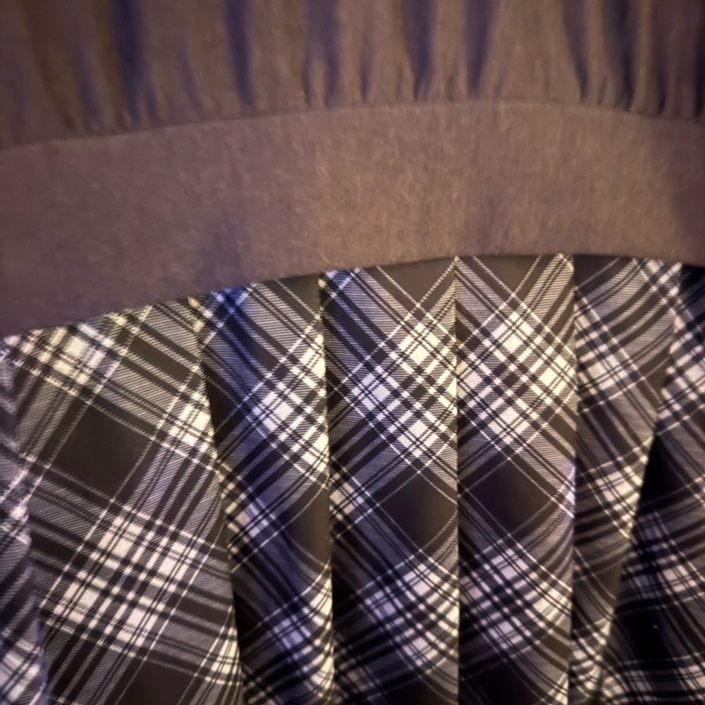 Kingston Sweatshirt with Navy Plaid Skirt - Picture 4 of 7